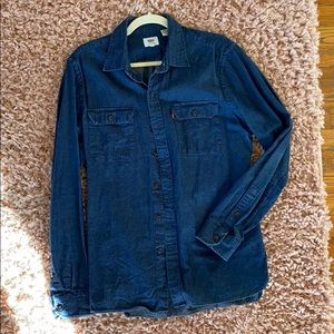 Levi’s neppy denim button up